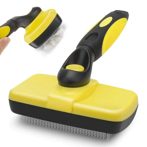 Sheddy self-cleaning grooming brush
